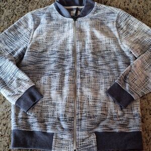 Civil Society Cotton Blend Textured Zip Up Jacket